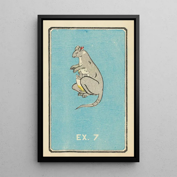 Catalogue illustré des obus de jour Ex 7 - Jinta Hirayama — framed artwork on a wall