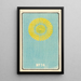 Illustrated catalog painting of the No 14 day shells - Jinta Hirayama — framed artwork on a wall