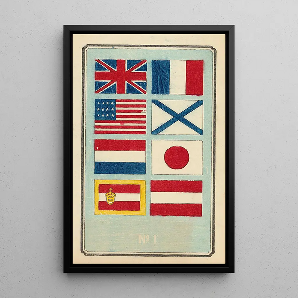 Catalogue illustré des obus de jour No 1 - Jinta Hirayama — framed artwork on a wall