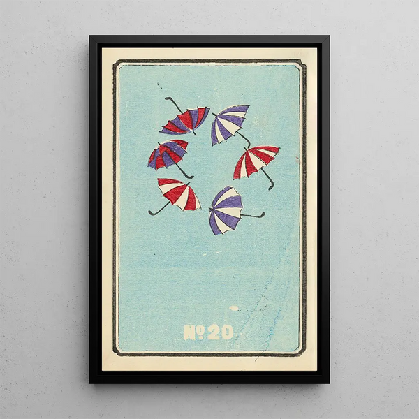 Illustrated Catalog of Daytime Shells No 20 - Jinta Hirayama — framed artwork on a wall