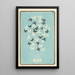 Illustrated Catalog Painting of Day Shells No 22 - Jinta Hirayama — framed artwork on a wall