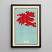 Illustrated Catalog Painting of Day Shells No 23 - Jinta Hirayama — framed artwork on a wall