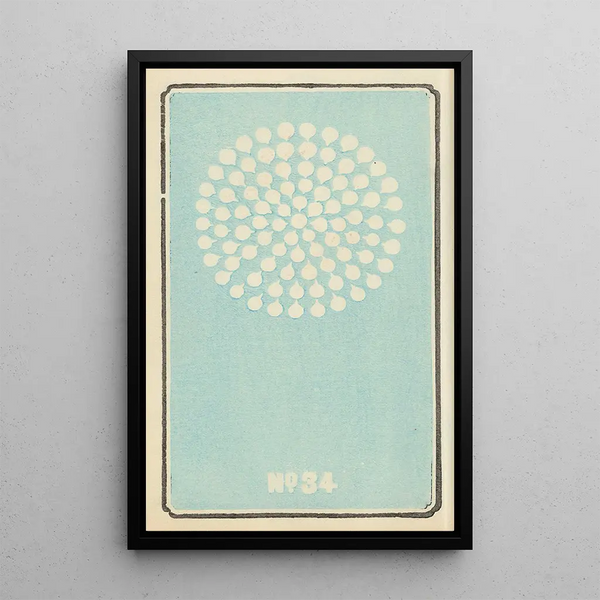 Catalogue illustré des obus de jour No 34 - Jinta Hirayama — framed artwork on a wall
