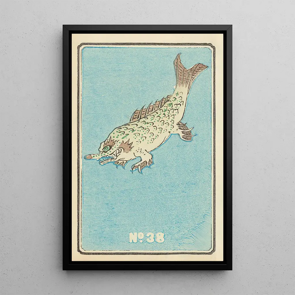 Catalogue illustré des obus de jour No 38 - Jinta Hirayama — framed artwork on a wall