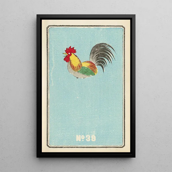 Illustrated Catalog Painting of Day Shells No 39 - Jinta Hirayama — framed artwork on a wall