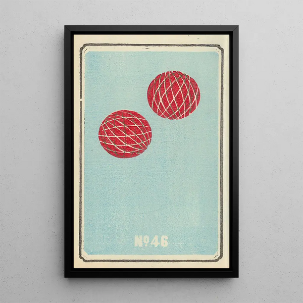 Illustrated Catalogue of Day Bombs No. 46 - Jinta Hirayama — framed artwork on a wall