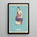 Catalogue illustré des bombes de jour n° 68 - Jinta Hirayama — framed artwork on a wall