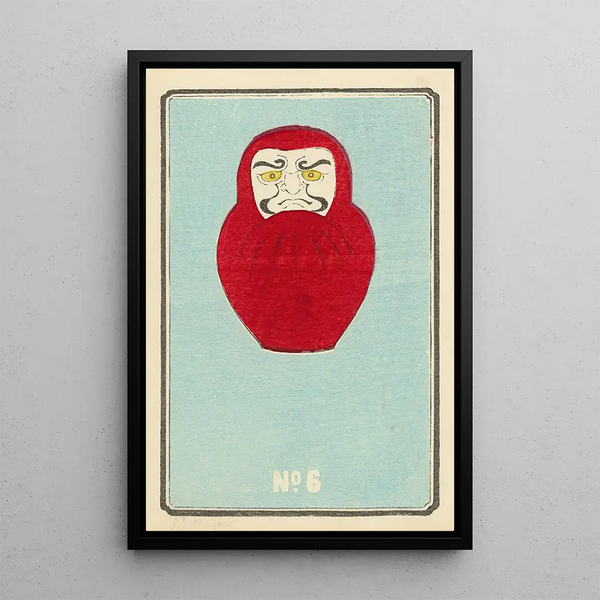 Illustrated Catalogue of Day Bombs No. 6 - Jinta Hirayama — framed artwork on a wall