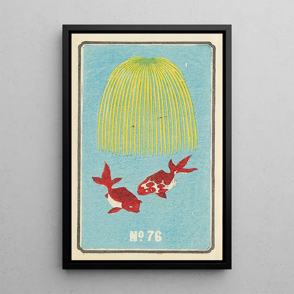 Illustrated Catalogue of Day Bombs No. 76 - Jinta Hirayama — framed artwork on a wall