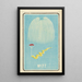 Illustrated Catalogue of Day Bombs No. 77 - Jinta Hirayama — framed artwork on a wall