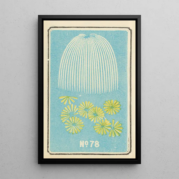 Catalogue illustré des bombes de jour n° 78 - Jinta Hirayama — framed artwork on a wall