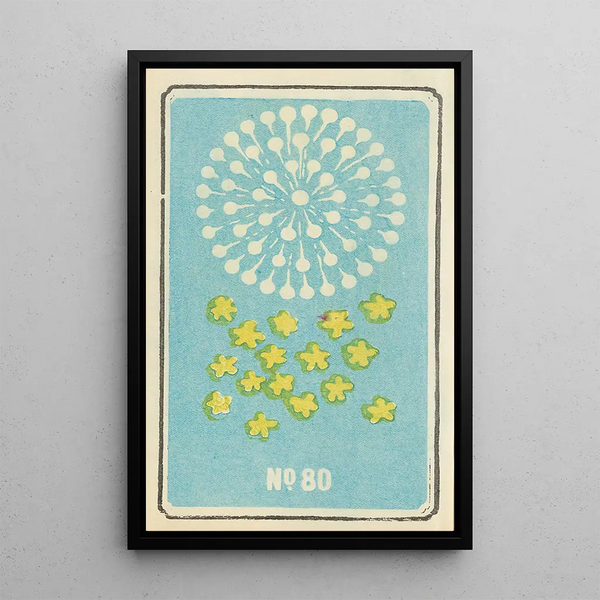 Catalogue illustré des bombes de jour n° 80 - Jinta Hirayama — framed artwork on a wall