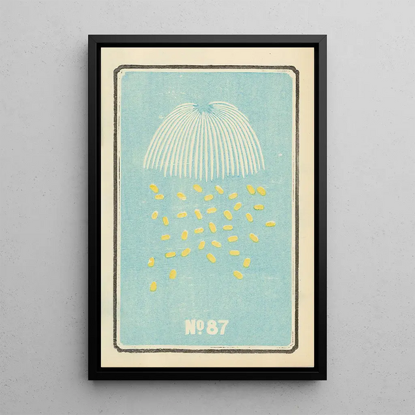 Catalogue illustré des bombes de jour n° 87 - Jinta Hirayama — framed artwork on a wall