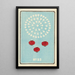 Illustrated Catalogue of Day Bombs No. 89 - Jinta Hirayama — framed artwork on a wall