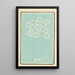 Illustrated Catalogue of Day Bombs No. 8 - Jinta Hirayama — framed artwork on a wall
