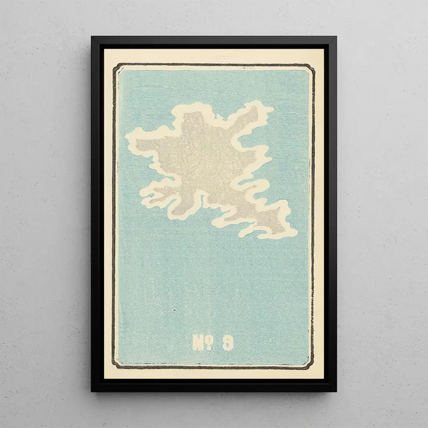 Catalogue illustré des bombes de jour n° 9 - Jinta Hirayama — framed artwork on a wall