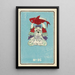 Illustrated Catalogue of Day Bombs No. 95 - Jinta Hirayama — framed artwork on a wall