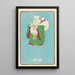 Illustrated Catalogue of Day Bombs No. 99 - Jinta Hirayama — framed artwork on a wall
