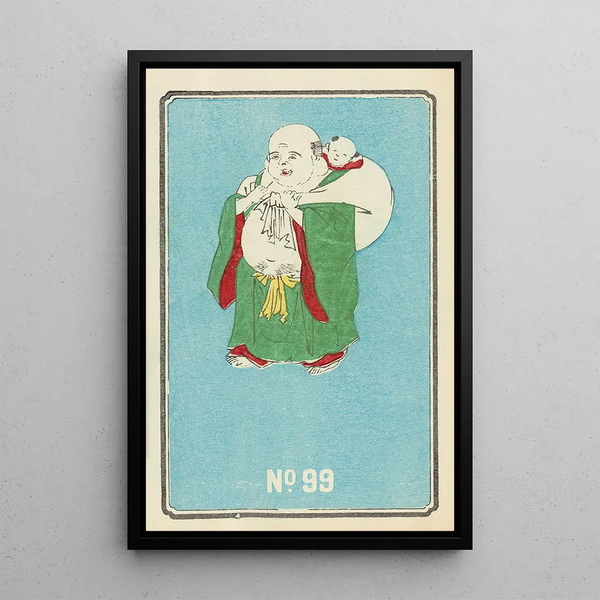 Illustrated Catalogue of Day Bombs No. 99 - Jinta Hirayama — framed artwork on a wall