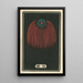 Fireworks at Night No. 10 - Jinta Hirayama — framed artwork on a wall