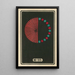 Feux d'artifice nocturnes n° 105 - Jinta Hirayama — framed artwork on a wall