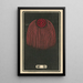 Fireworks at Night No. 11 - Jinta Hirayama — framed artwork on a wall