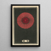 Fireworks at Night No. 12 - Jinta Hirayama — framed artwork on a wall