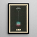 Fireworks at Night No. 14 - Jinta Hirayama — framed artwork on a wall