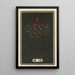 Fireworks Nocturnes No. 16 - Jinta Hirayama — framed artwork on a wall
