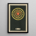 Fireworks at Night No. 17 - Jinta Hirayama — framed artwork on a wall