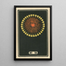Fireworks at Night No. 18 - Jinta Hirayama — framed artwork on a wall