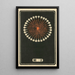 Feux d'artifice nocturnes n° 2 - Jinta Hirayama — framed artwork on a wall