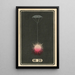 Fireworks at Night No. 29 - Jinta Hirayama — framed artwork on a wall