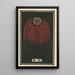 Fireworks at Night No. 35 - Jinta Hirayama — framed artwork on a wall