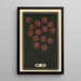 Fireworks at Night No. 46 - Jinta Hirayama — framed artwork on a wall