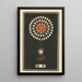 Fireworks at Night No. 51 - Jinta Hirayama — framed artwork on a wall