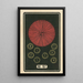 Fireworks Nocturnes No. 57 - Jinta Hirayama — framed artwork on a wall