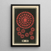Fireworks at Night No. 62 - Jinta Hirayama — framed artwork on a wall