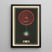 Fireworks at Night No. 65 - Jinta Hirayama — framed artwork on a wall