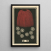 Fireworks at Night No. 72 - Jinta Hirayama — framed artwork on a wall