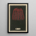 Fireworks at Night No. 74 - Jinta Hirayama — framed artwork on a wall