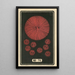 Fireworks at Night No. 76 - Jinta Hirayama — framed artwork on a wall
