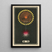 Fireworks at Night No. 78 - Jinta Hirayama — framed artwork on a wall