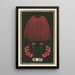 Fireworks at Night No. 83 - Jinta Hirayama — framed artwork on a wall