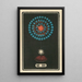 Fireworks at Night No. 88 - Jinta Hirayama — framed artwork on a wall