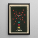 Fireworks at Night No. 90 - Jinta Hirayama — framed artwork on a wall
