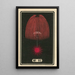 Fireworks at Night No. 92 - Jinta Hirayama — framed artwork on a wall