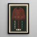 Fireworks at Night No. 94 - Jinta Hirayama — framed artwork on a wall