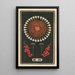 Fireworks Nocturnes No. 95 - Jinta Hirayama — framed artwork on a wall
