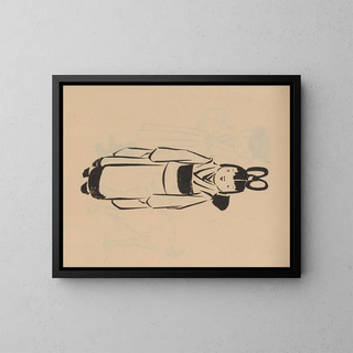Hogajo Pl15 Painting - Jiro Takeuchi — framed artwork on a wall